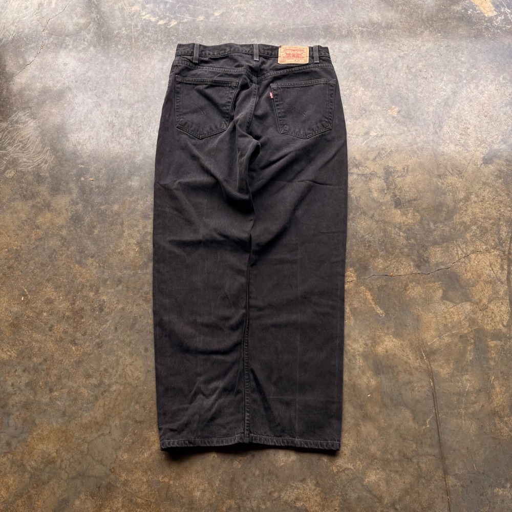 Vintage Levis 505 Mens 32x30 Faded Black Regular Fit Straight Leg Jeans 0999